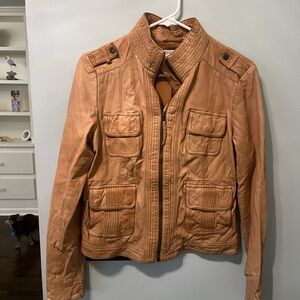 Lucky Brand Tan Leather Jacket